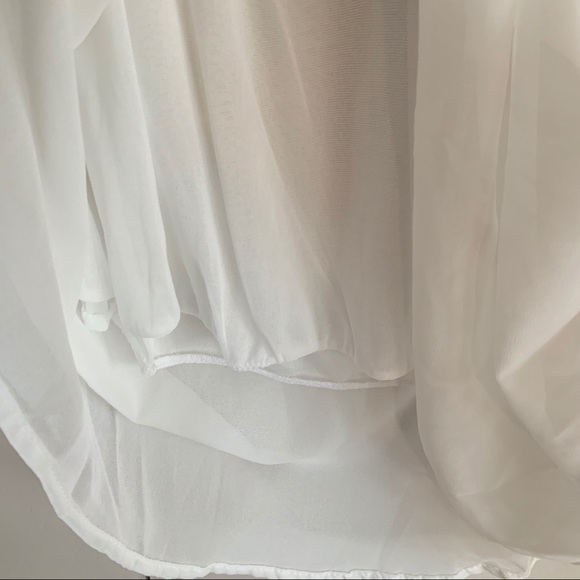 NWOT ROMWE White Chiffon Minidress - Picture 15 of 16